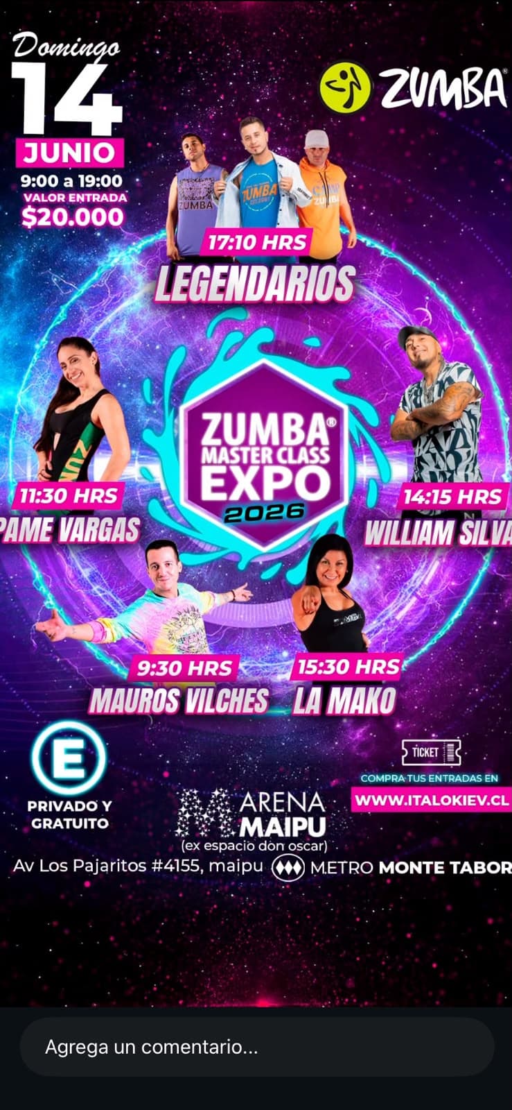 Afiche de Zumba Salvaje Primavera